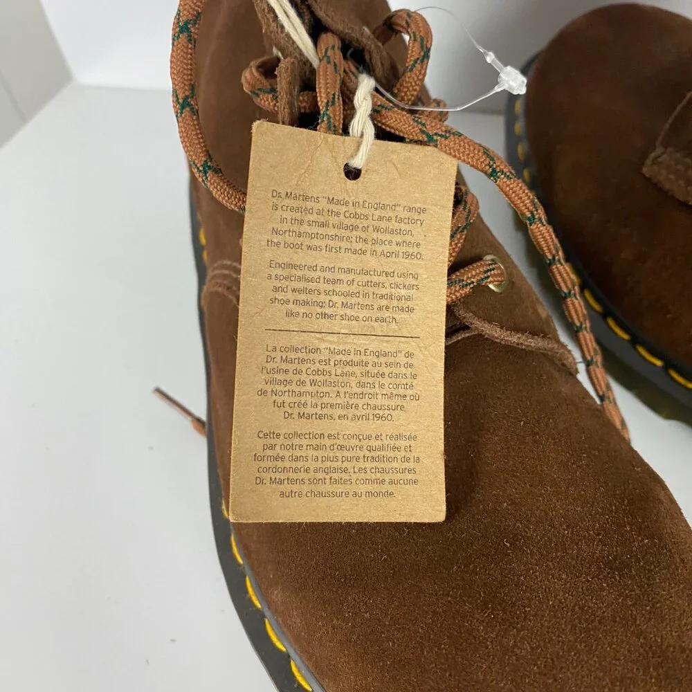 Dr. Martens Repello Calf Suede Boots Men's Size 13 Brown Tan NIB NEW - Picture 11 of 14